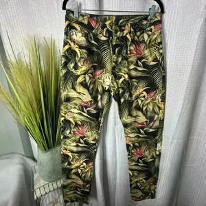 Ami Alexandre Mattiussi Paris Women’s 31 Floral Ankle Jeans Tropical Print Pants